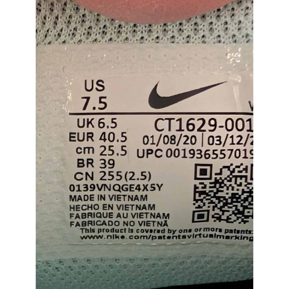 Nike Zoom Pulse 'Black Teal Tint' Men's Size 7.5 Women's Size 9 [CT1629-001]